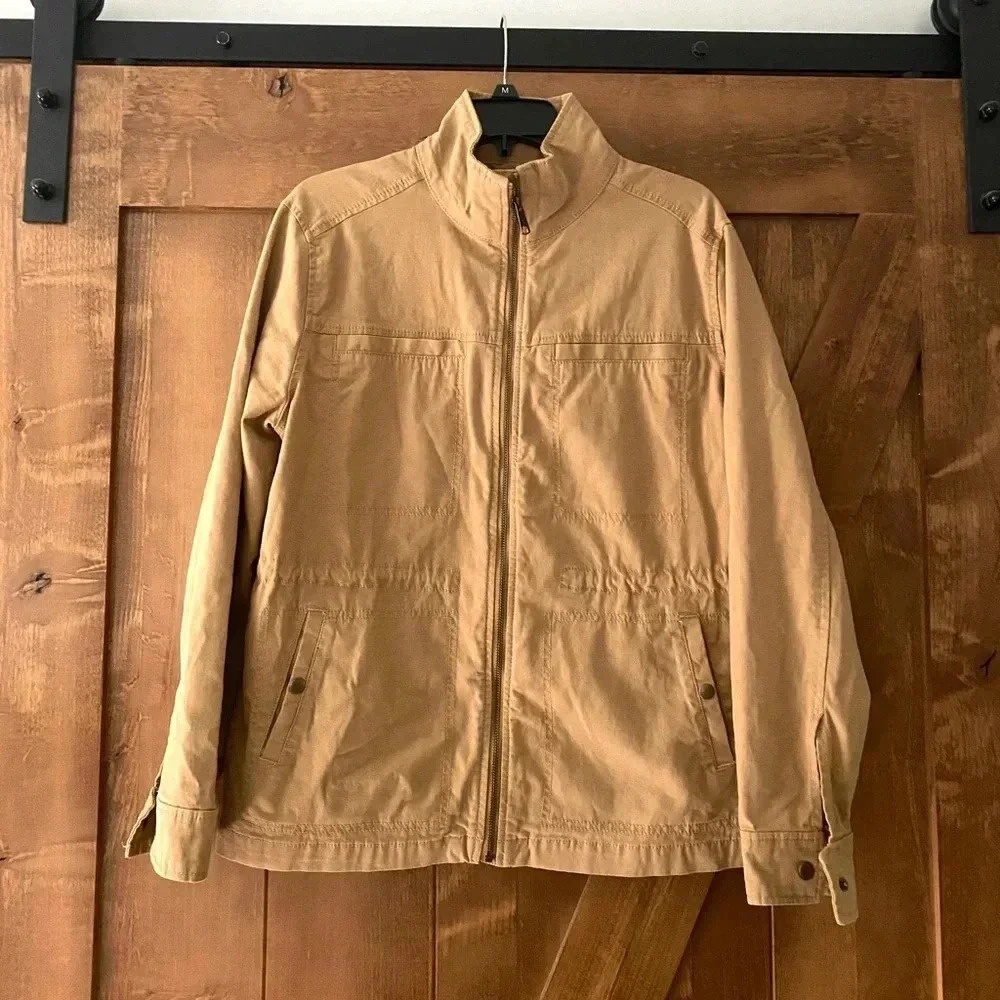 Women’s Old Navy Tan Cargo Utility Jacket size Medium - Picture 2 of 6